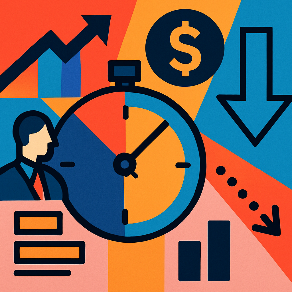 Reducing sales cycle days concept image